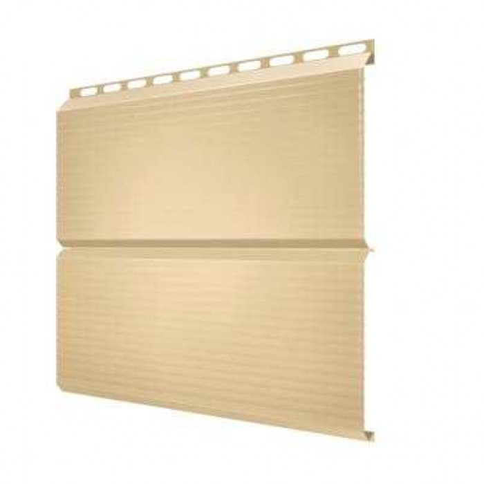 Металлический сайдинг Grand Line ЭкоБрус 0.45 мм Gofr PE RAL 1014 слоновая кость